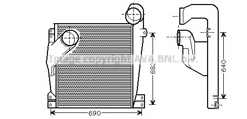 PRASCO MEA4196 Intercooler, charger